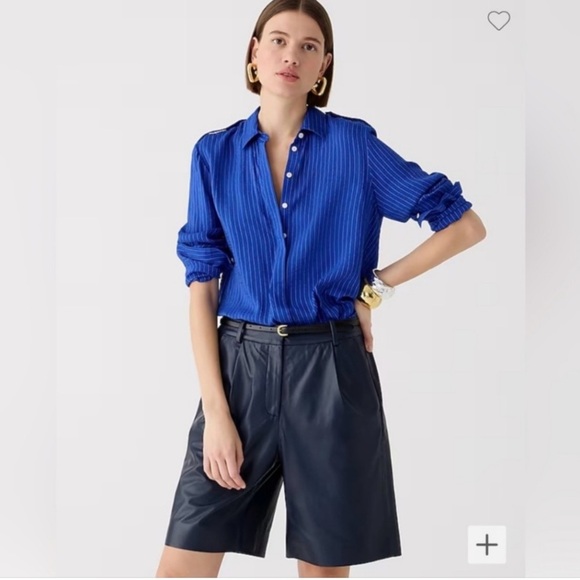 J.Crew Textured drapey button-up shirt BY680 size Small - Picture 1 of 11